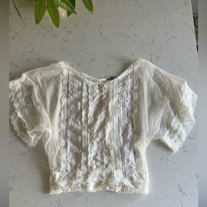 Lace crop top